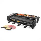 Emerio Raclette Grill - Gourmet - 8 Pannetjes en spatels - ILAG coating - Anti-slip voetjes - Aluminium Grillplaat - 40,6 x 10 cm - RG-132098.2
