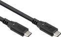 Goobay USB-C Kabel - USB4 Gen 2x2 - 100W laden - Pro - 1 meter - Zwart