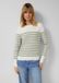 s.Oliver Rayé Pull Tricot Fin Vert Foncé