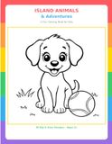 Island Animals & Adventures Coloring Book