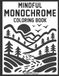 Mindful Monochrome Coloring Book: For Adults, Kids, and Seniors- 50 Peaceful Nature Scenes, Relaxing And Easy One-Color Designs, Large Print Monochrome Art