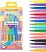 Paper Mate Flair-viltstiften | Medium punt (0,7 mm) | Diverse tropische-vakantiekleuren | Etui met 16 stuks