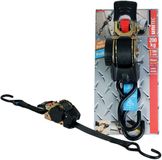 Unitec Spanband met automatische oprolfunctie 3 m 25 mm 200 kg zwart