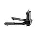 Ursus Dubbele tweepootstandaard - Aluminium - Zwart - 235 mm hoogte - Max 80 kg belasting