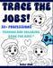 My First Professions Tracing & Coloring Book: Learn 35+ Jobs with fun handwriting practice for kids: Children activity book
