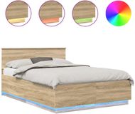 vidaXL Bedframe Sonoma Oak 140 x 200 cm Engineered Wood