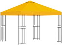vidaXL Prieel 3 x 3 m Geel Polyester en Staal 190 gsm