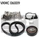 SKF Pompe à eau + kit de courroie de distribution VKMC 06009