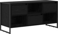 vidaXL TV-kast 100 x 36 x 49,5 cm zwart eiken bewerkt hout
