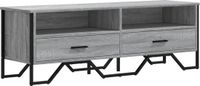 vidaXL Tv-meubel - 122x34x41 cm - Hout - Grijs Sonoma Eikenkleurig