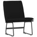 vidaXL Fauteuil 52x75x76 cm tissu noir