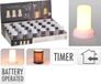 H&S Decoration Lampe LED - effet flamme Ø8xh9cm - photophore - éclairage - bougie par 2 pièces