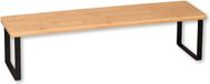 Kesper Keuken aanrecht etagere - 1 niveau - hout/metaal - opzet rekje/organizer - 55 x 15 x 13 cm - verhoger