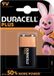 Duracell Set van 3x V9 Plus batterijen alkaline - LR61 - 9V