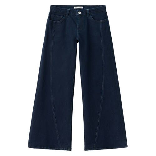 MANGO TEEN wide leg jeans - donkerblauw