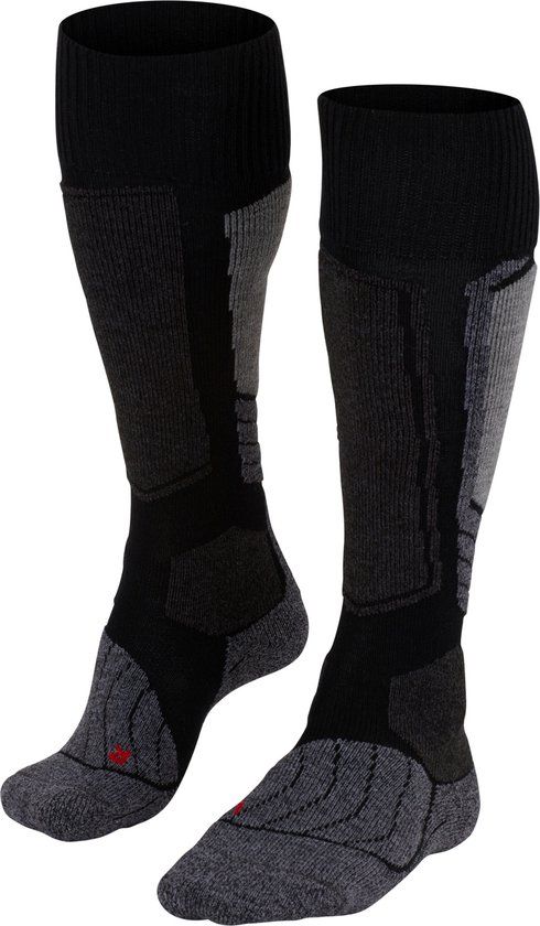 FALKE SK1 Anti Blaren Wintersportsokken Dames - Zwart - Maat 41-42