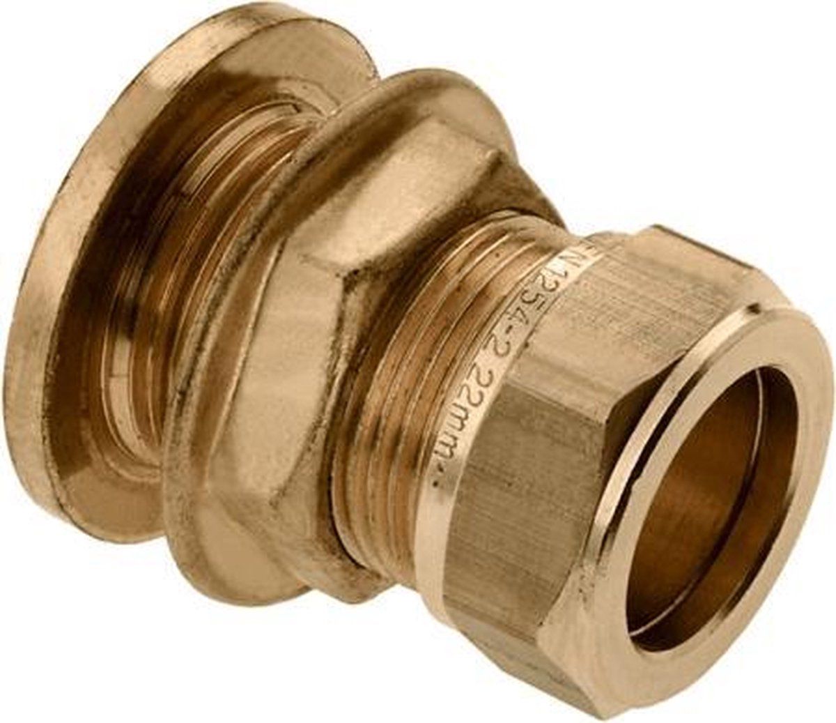 Bonfix messing knelfitting tankdoorvoernippel recht 15mm F