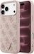 Guess - Leather 4G Triangle Strass MagSafe Case for iPhone 18 Pro Max / 17 Pro Max - Pink