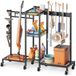Merkloos Broomhouder en Organizer met Wielen - Multifunctionele Trolley voor Schoonmaakproducten