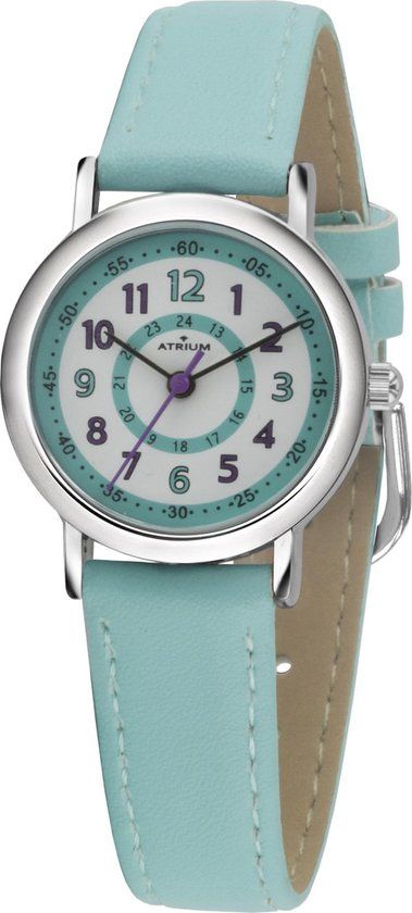 ATRIUM Kinderhorloge - Lichtblauw/Mint - Meisjes - Quartz - Waterdicht - A31-106