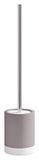 Gedy G-New-Mizar WC-borstel voor de muur, kleur taupe, badborstel van keramiek, 2 jaar garantie, afmetingen: 47,5 x 9,7 x 9,7 cm & 0,678 kg, R&S-design, uniek