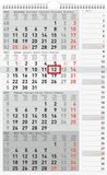rido/idé 4-Monatskalender 2027 grau, 300×490 mm