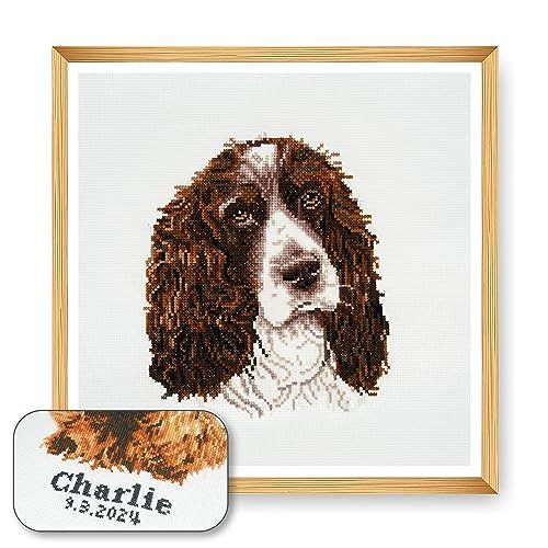 Trimits Large Counted Cross Stitch Kit - Springer Spaniel - 36x36cm