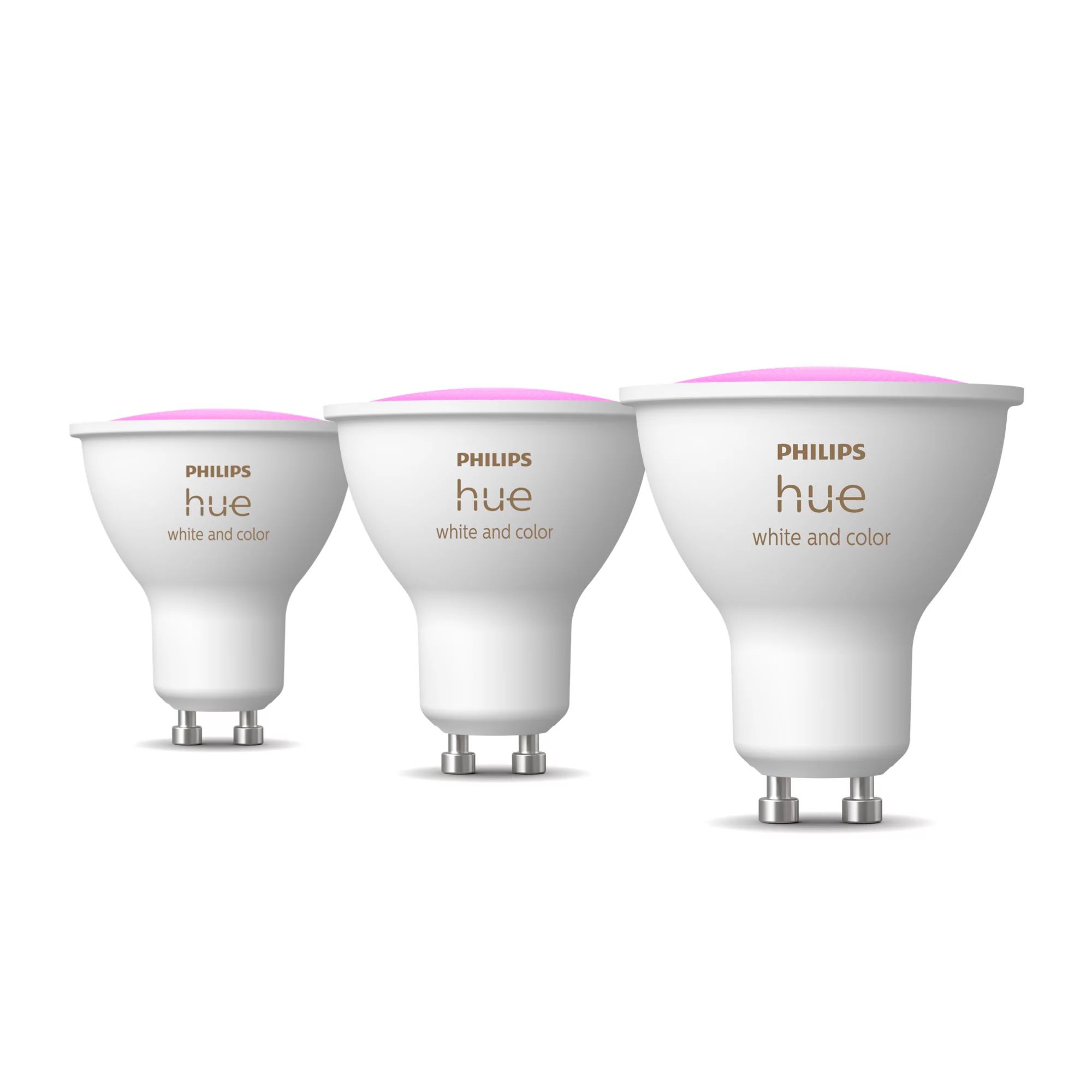 Philips Hue White and Color Ambiance GU10 Smart Spot - 3-Pack