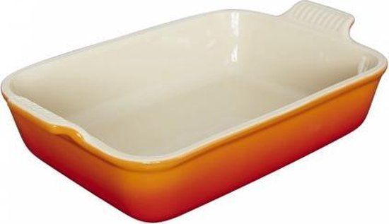 Le Creuset Heritage Ovenschaal - Oranjerood - 19 x 14 cm / 1.1 Liter