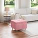 Maison Exclusive - Coffre Ottoman avec rangement, rose, 60 x 60 x 45 cm, en velours
