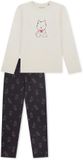 SCHIESSER Pyjama lang Gebloemd Katoen Meisjes Marshmallow 128
