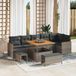 Maison Exclusive - Ensemble de jardin 9 pièces, ensemble de salon en polyrotin gris