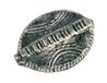 Metalen parel aluminium ovaal zilver 32 x 22 x 5 mm, 50u.