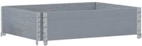 vidaXL Plantenbak 80x60 cm massief grenenhout grijs