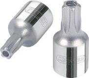 KS Tools 918.1581 1/4" CHROMEplus Bit-dopsleutel vijster met boring, TS40