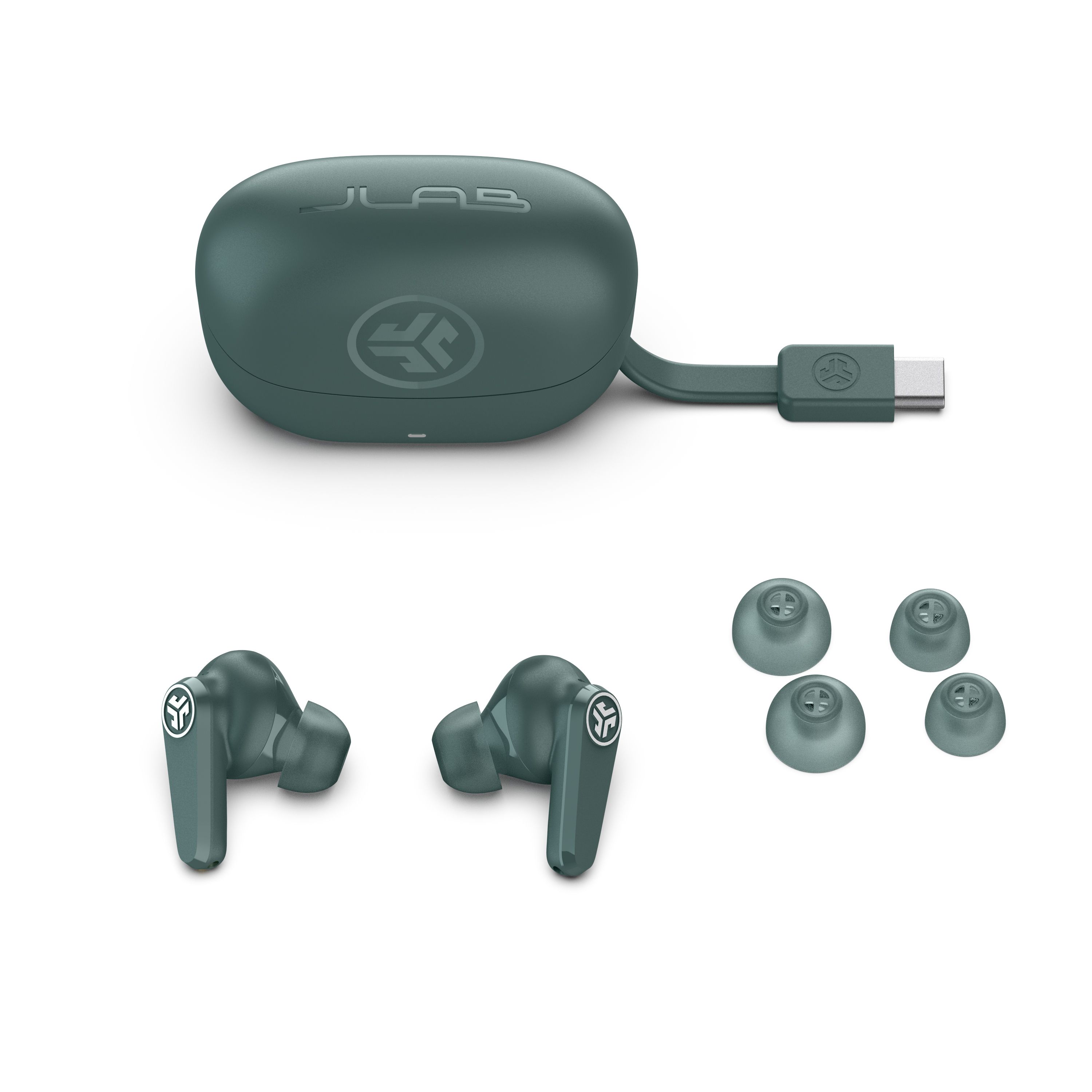 JLab Go Pods ANC True Wireless Earbuds - Sage Green