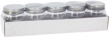 Koopman Opbergpotjes speelgoed set met deksel multicolor 9x7cm 5 stuks
