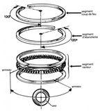 MASH Segment de piston origine pour Moto MASH 50 Dirt Track 2018 à 2019 Ø39mm Neuf