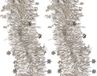 Decoris Guirlandes de Noël - 4 pièces - Champagne clair - 270 x 10 cm - Étoiles