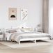 Maison Exclusive - Lit en bois massif sans matelas, blanc, 200x200 cm, en pin
