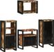 Maison Exclusive - Ensemble de mobilier de salle de bain 4 pcs Bois massif recyclé
