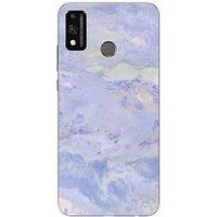 Huawei Honor 9X Lite Siliconen hoesje - ontwerp marbre bleu