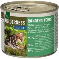 REAL NATURE WILDERNESS Adult Ranger's Forest wild zwijn met eend, konijn en hert 12x200 g