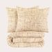 NOUS Living dekbedovertrek en coton 2-persoons beige (200x200 cm)