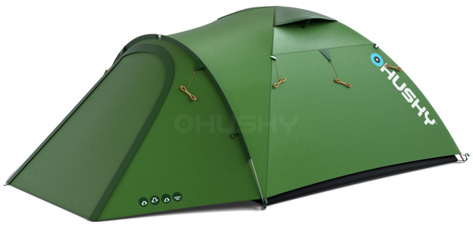 HUSKY tent Baron polyester 260 x 420 cm groen 4 persoons