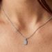 Collier initiale - Rectangle - Argent - 1 pièce