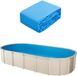 Vevor Binnenbekleding Zwembadbekleding Vervangende Bekleding Binnenbekleding Zwembadbekleding 610x375x147cm