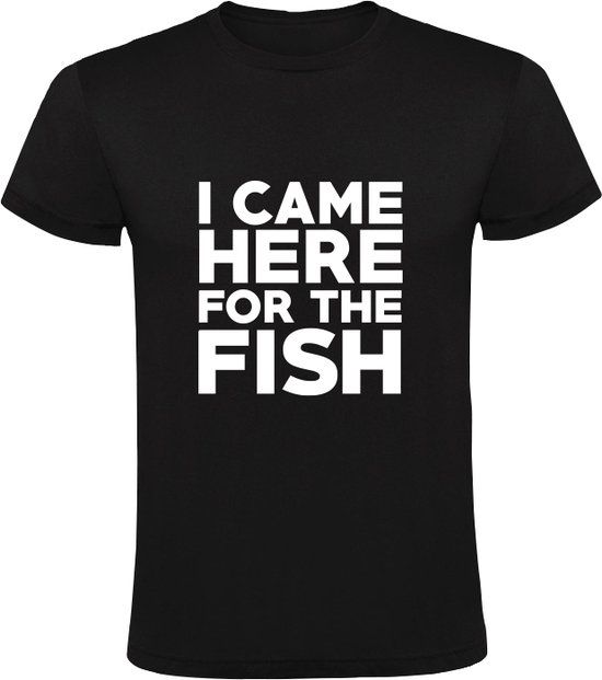 Sol's I came for the Fish T-shirt - Black - Men's XL