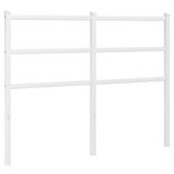 vidaXL Hoofdbord 120 cm metaal wit