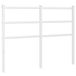 vidaXL Hoofdbord 120 cm metaal wit